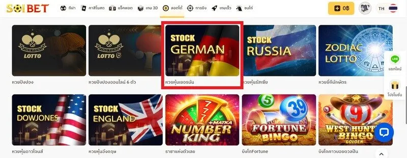 เรียนรู้เกี่ยวกับเกม Stock German Soibet