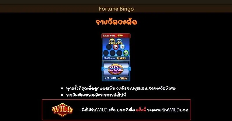 ค้นพบคุณสมบัติที่น่าสนใจของ Fortune Bingo Soibet