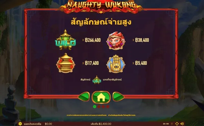คําแนะนําวิธีการคํานวณคะแนนตามระบบ  Naughty Wukong x5bet