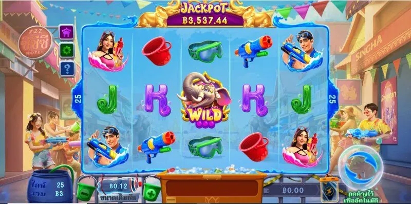 คําอธิบายเกม SongKran Wild Fest 1 x5bet