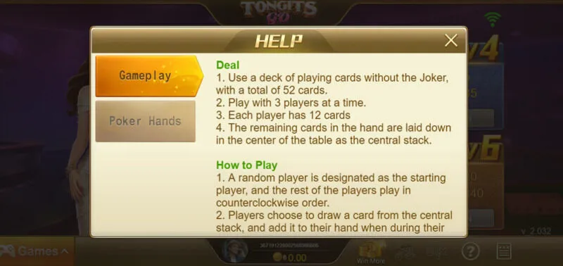 หมายเหตุเมื่อเข้าร่วม Tongits Go x5bet